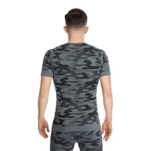 Koszulka męska Spaio Military krótki rękaw szara