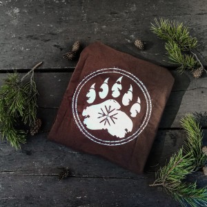 Koszulka męska TigerWood Szepty Puszczy brązowa