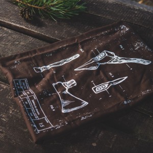 Koszulka męska TigerWood Tech-Axe brązowa