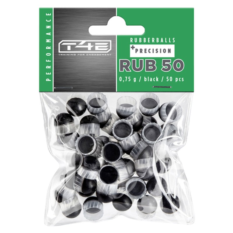 Kule precyzyjne gumowe Umarex T4E RBP kal. .50 / 50 szt. do Umarex T4E HDR 50, HDP, TMP1, MP9c i SFP9