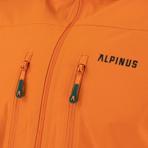 Kurtka męska Alpinus softshell Pourri pomarańczowa