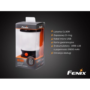 Lampa kempingowa Fenix CL30R czarna