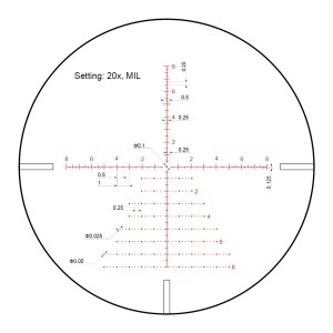Luneta celownicza Vector Optics Continental x8 3-24 SFP Zero Stop 56 mm czarna SCOL-T50