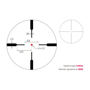 Luneta celownicza Vortex Crossfire II 1-4x24 30 mm V-Brite