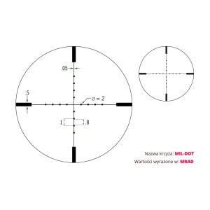 Luneta celownicza Vortex Viper 6.5-20x50 30 mm AO BDC/MILDOT