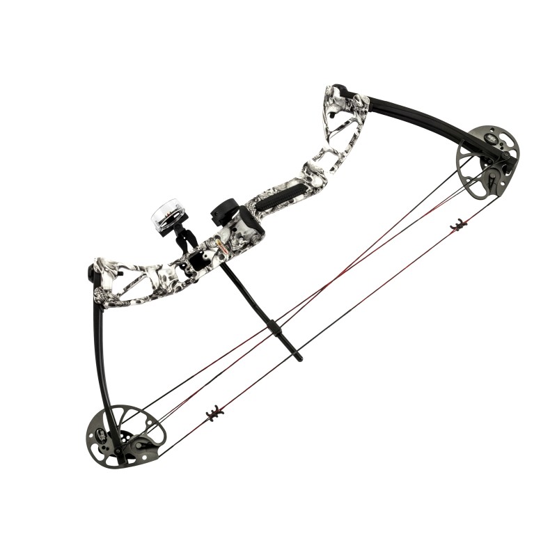 Łuk bloczkowy dla dorosłych i młodzieży Poe Lang Rex 15-55 lb 28" skull camo