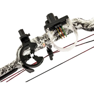 Łuk bloczkowy dla dorosłych i młodzieży Poe Lang Rex 15-55 lb 28" skull camo