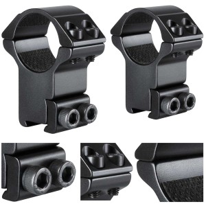Montaż lunety Hawke Match wysoki 1" Dovetail na szynę 11 mm