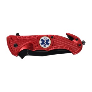 Nóż Mil-Tec Rescue ratowniczy czerwony