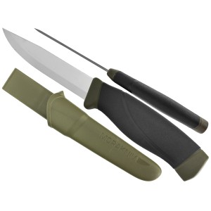 Nóż Morakniv Companion MG Heavy Duty oliwkowy stal węglowa