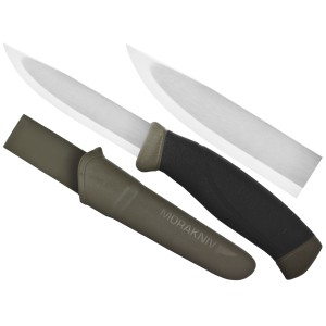 Nóż Morakniv Companion MG oliwkowy stal węglowa
