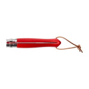 Nóż Opinel Colorama 08 inox grab czerwony z rzemieniem
