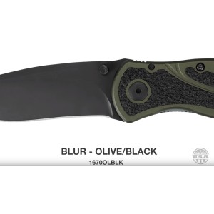 Nóż składany Kershaw Blur 1670OLBLK