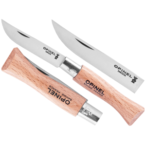 Nóż składany Opinel 5 inox buk