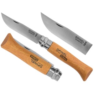 Nóż składany Opinel 8 carbon buk