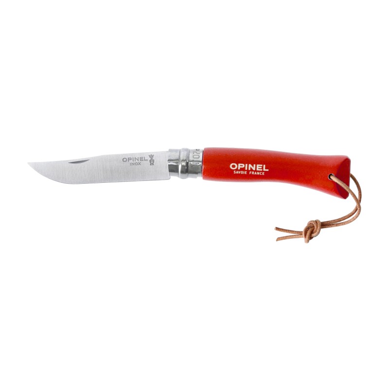 Nóż składany Opinel Colorama 07 inox grab pomarańczowy