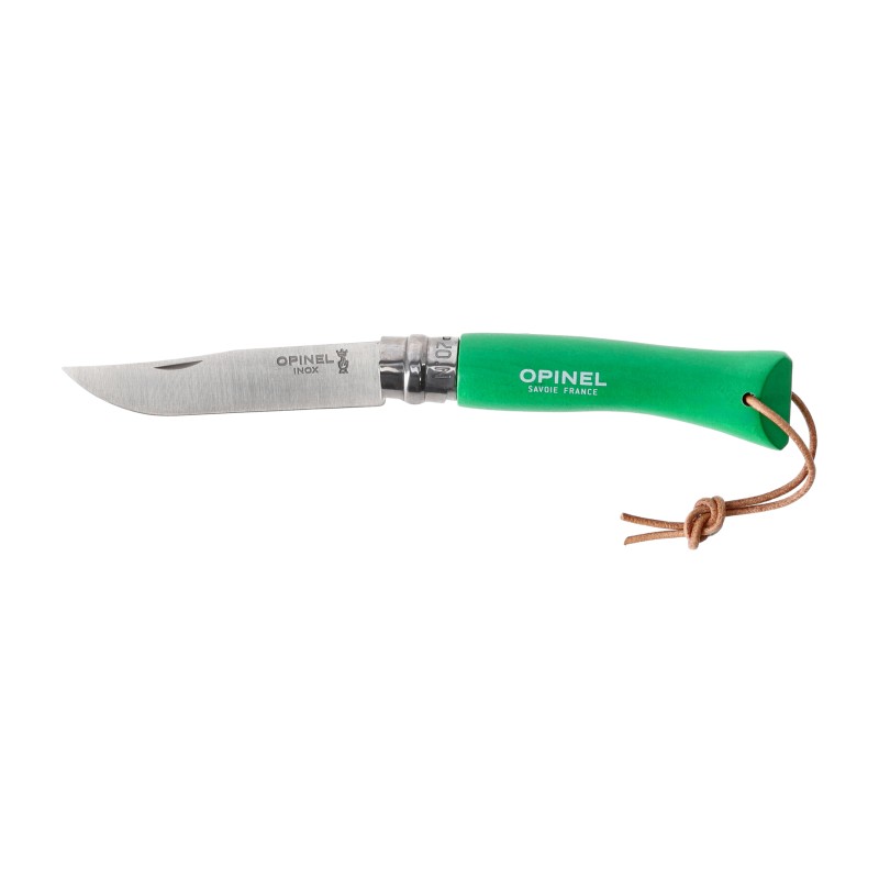 Nóż składany Opinel Colorama 07 inox grab zielony
