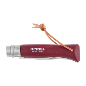 Nóż składany Opinel Colorama 08 inox grab bordowy