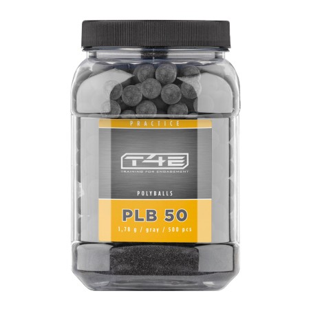 Kulki poliuretanowe T4E Practice PLB kal. .50 500 szt. szare