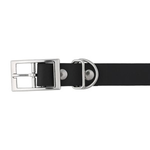 Obroża BioThane 4wild 25mm 28-38 cm czarna