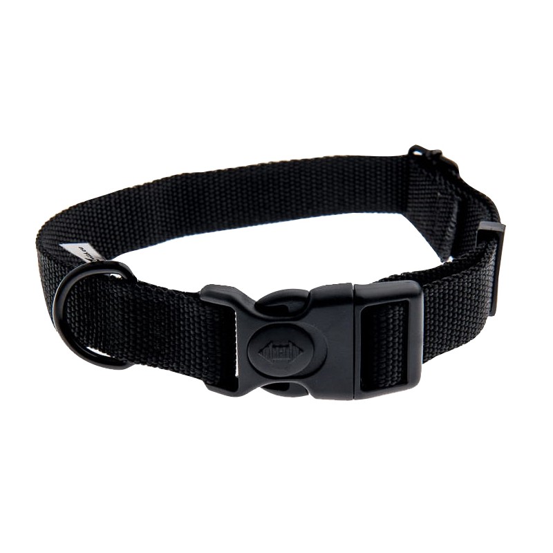 Obroża z taśmy 4wild 25 mm 37-57 cm czarna