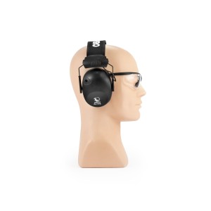 Ochronniki słuchu aktywne RealHunter Active PRO czarne + okulary