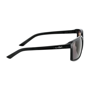 Okulary polaryzacyjne Wiley X Alfa AC6ALF08 Captivate smoke grey, czarne oprawki