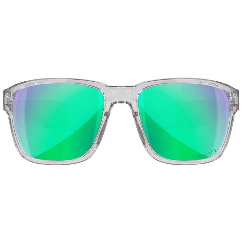 Okulary polaryzacyjne Wiley X Trek AC6TRK07 Captivate green mirror, szare oprawki