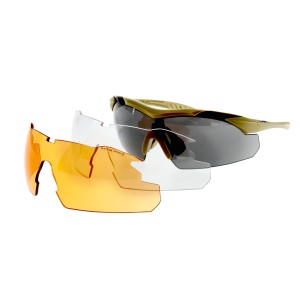 Okulary taktyczne Wiley X Vapor 2.5 3512 grey / clear / light rust, jasnobrązowe oprawki