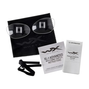Okulary taktyczne Wiley X XL-1 Advanced Comm 2.5 grey / clear, czarne oprawki