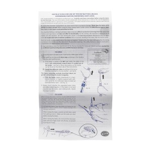 Pałka teleskopowa ESP Baton Easy Lock 20" ExBTO-20H czarna hartowana
