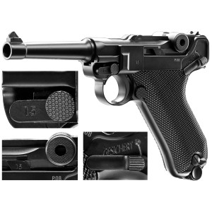 Pistolet wiatrówka Legends P.08 4,5 mm blowback 4,5 mm BB CO2