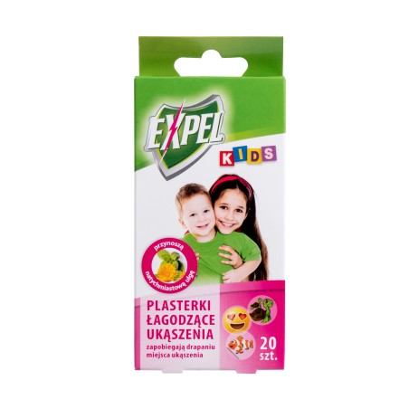 Plasterki Expel dla dzieci łagodzące ukąszenia