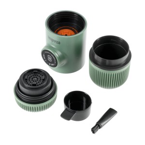 Podróżny ekspres Wacaco Nanopresso Moss Green z etui