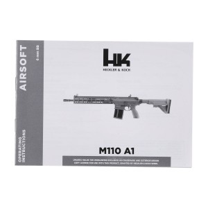 Replika karabinek ASG HK HecklerKoch HK M110 A1 6 mm gaz, zielono-brązowy