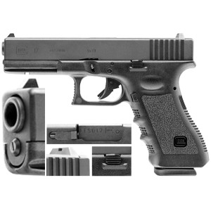 Replika pistolet ASG Glock 17 6 mm green gas 23 naboje