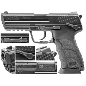 Replika pistolet ASG HK HecklerKoch HK45 6 mm green gas