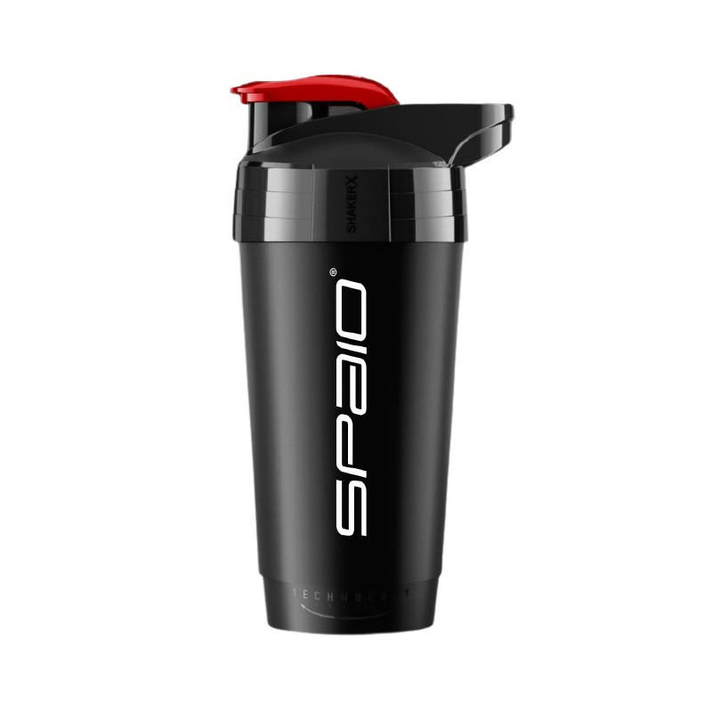 Shaker Spaio 01 700 ml czarno/czerwony