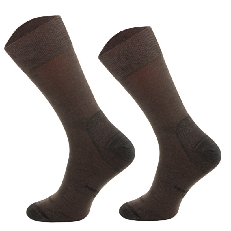 Skarpety Comodo Hunting Merino wool lines TRE13 brązowe