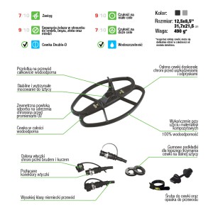 Sonda Cewka Nel Hunter 12,5" x 8,5" Fisher Teknetics