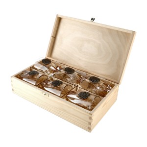 Szklanki do whisky Golden Fox Fire Amber Dzik zdobione odlewanym elementem, bursztynowy natrysk 6 szt.
