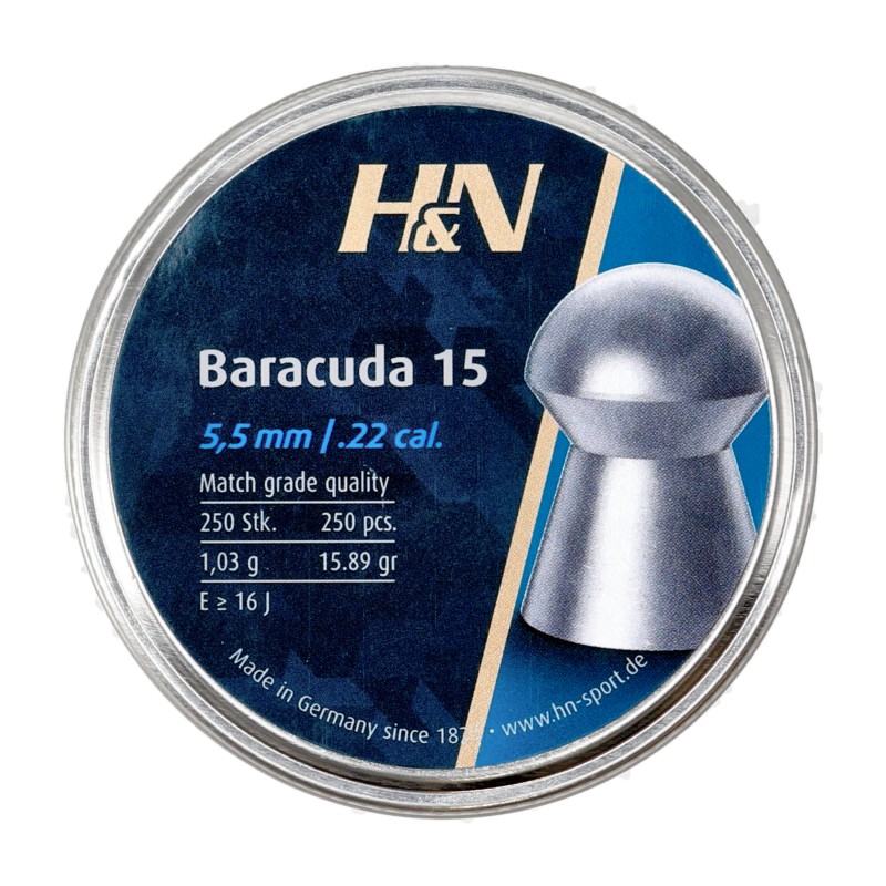 Śrut diabolo HN Baracuda 15 5,52 mm 250 szt.