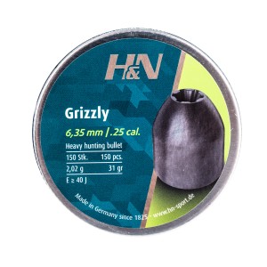 Śrut diabolo HN Grizzly 6,35 mm 150 szt.