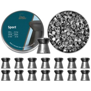 Śrut diabolo HN Sport Glatt 5,5 mm 250 szt.