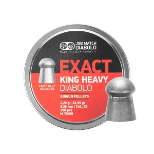 Śrut diabolo JSB Exact King Heavy 6,35 mm 300 szt.