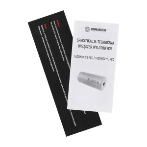 Tłumik do broni Gomander Tactinox 9 L PCC DT 1/2x36 TPI 49 mm nienasuwany stal czarny