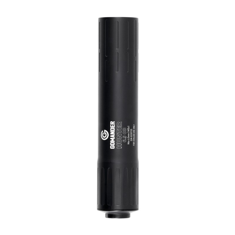 Tłumik do broni myśliwskiej Gomander Hunter 6.5 OB gen2 42-M15x1 fi x 24,5 czarny