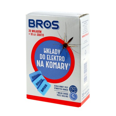 Wkłady Bros do urządzenia elektro 20 szt. kompatybilne z odstraszaczami Nitecore