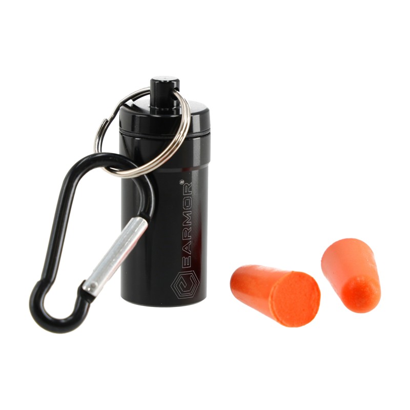 Zatyczki do uszu Earmor MaxDefence w aluminiowym pojemniku S15
