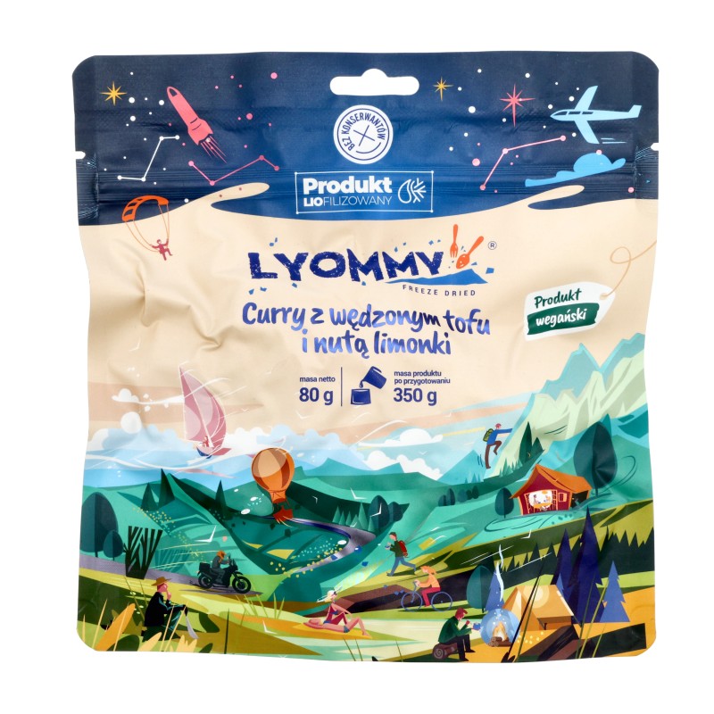 Żywność liofilizowana Lyommy Curry z wędzonym tofu i nutą limonki 350 g